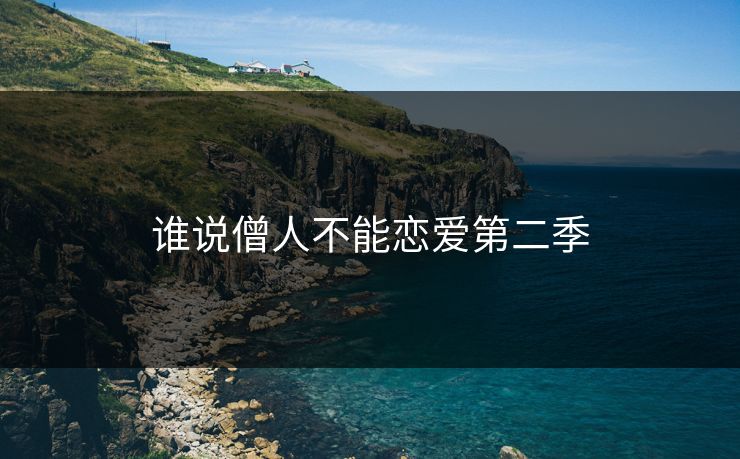谁说僧人不能恋爱第二季